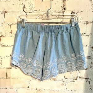 Francesca's Embroidered Shorts
